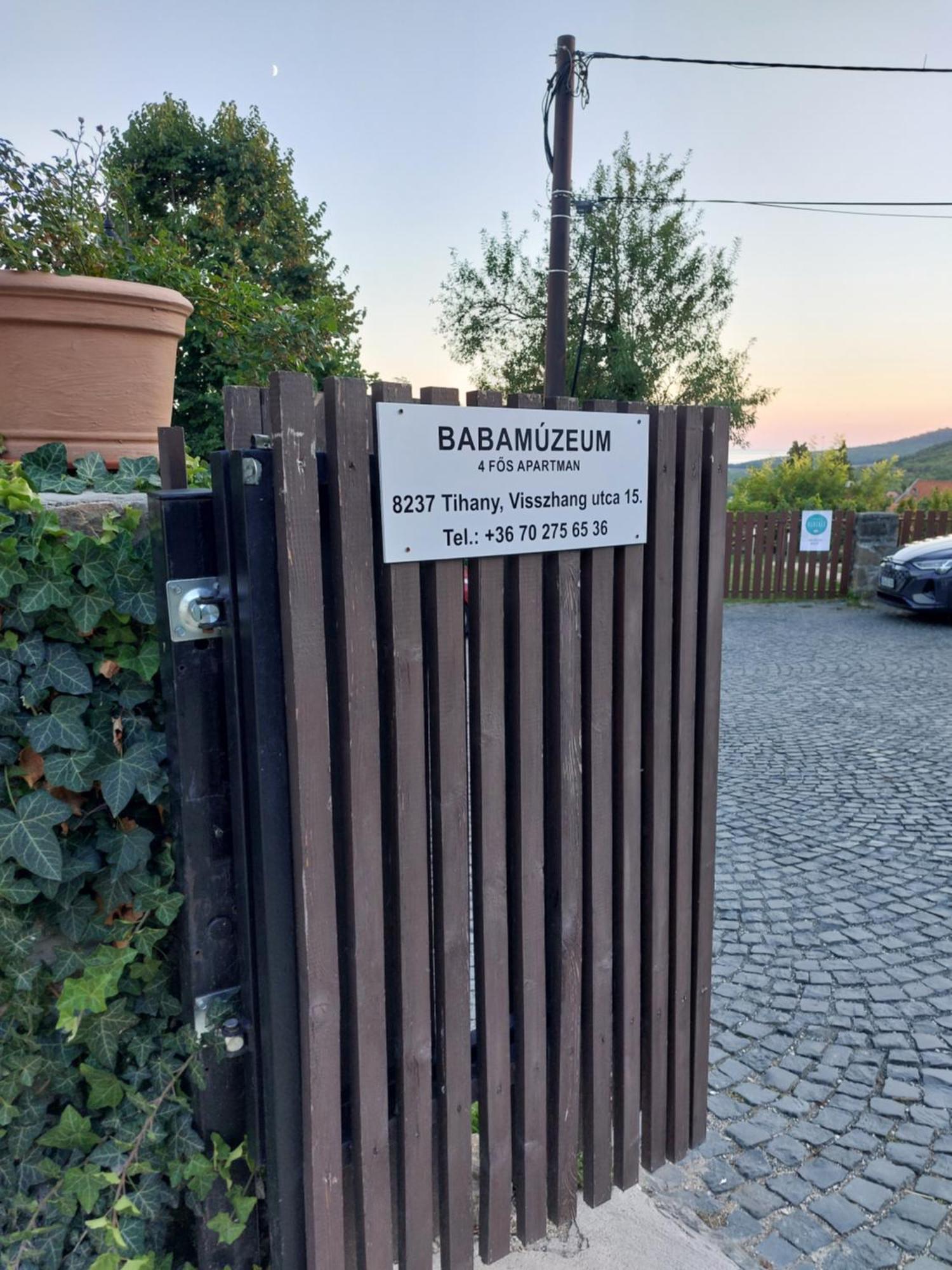 Babamuzeum Apartman Tihany Exterior foto
